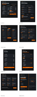 Auto Detailing Price List and Service Menu Pack – dark template previews